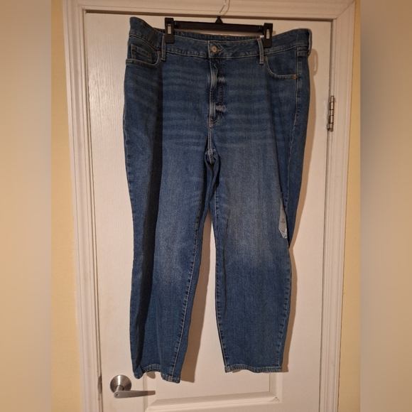 Old Navy Denim - Women's Blue Jeans Old Navy High-rise OG Straight 22 Plus NWT